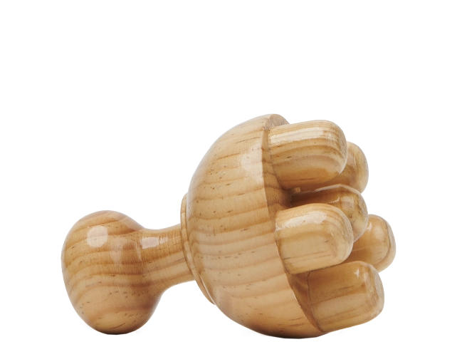 masajeador de madera